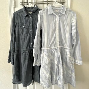 Gap Button Down Long Sleeve Dress Bundle